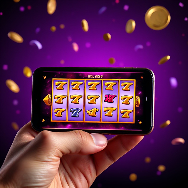 Smartphone displaying a Pragmatic Play Asean online slot game with golden reels